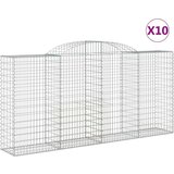  Lučne gabionske košare 10kom 300x50x140/160cm pocinčano željezo | shoptok.hr