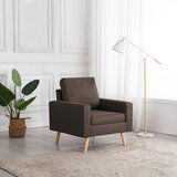 The Living Store Fotelj iz rjavega blaga - Fotelj, (21662951) | Shoptok.si