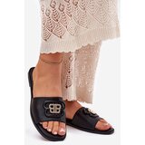 Boto Flat Women's Slippers With Decorative Detail Black Nenitta | ePonuda.com