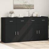 vidaXL Komoda 2 kom crna 79x38x80 cm od konstruiranog drva Cijene
