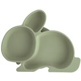 Orion Kadulja zeleni silikonski dječji tanjur 18x23 cm Bunny – | shoptok.hr