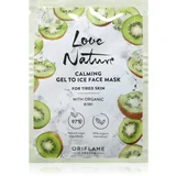 Love Nature Gel To Ice Organic Kiwi umirujuća maska za lice za umornu kožu lica 10 ml