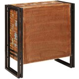 vidaXL Strani šal s predalom Rjava 66 x 33 x 70 cm trden predelan les | Shoptok.si