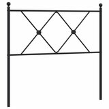 Maison Chic kovinsko posteljno vzglavje - vzglavna omarica - nočna omarica črno 90 cm, (21704385) Cene