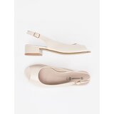GOODIN Light beige elegant low-heeled sandals | Shoptok.si