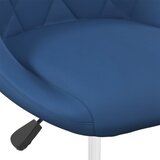  Okretne blagovaonske stolice 4 kom plave baršunaste | shoptok.hr