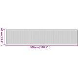  Tepih pravokutni svijetli prirodni 60 x 300 cm od bambusa | Eponuda.com