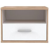 XORA Nočna Omarica Tess, Bela, Barva Hrasta | Shoptok.si