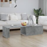 Furnova Klubska mizica betonsko siva 150x50x35 cm iverna plošča, (21914695) Cene