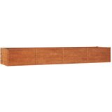 vidaXL Vrtna visoka greda rusty 320x80x45 cm corten jeklo, (20798648) Cene