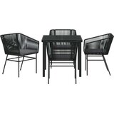 vidaXL Set od 3 Crna PE ratan Standard Uklonjive navlake | shoptok.hr