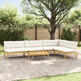  5 Komad Jedinične vrtne Pallet sofe Čvrsto drvo akacije | shoptok.hr