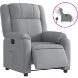 Maison Chic Električni naslanjač - Relax naslanjač svetlo sivo blago, (22062288) u