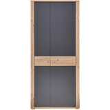 XORA garderobna omara barve grafita, hrast artisan | Shoptok.si