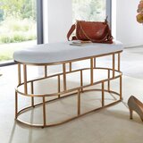 MID.YOU KLOP, tekstil bela, zlate barve | Shoptok.si