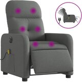 Maison Chic Električni masažni naslanjač - Relax naslanjač temno sivo blago, (22061672) Cene