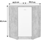 Mömax kotna komoda 4-you new, bela, barva hrasta | Shoptok.si