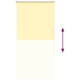 Rolo zavjesa za zamračivanje žuta 85x130 cm širina tkanine 80,7 cm poliester | shoptok.hr