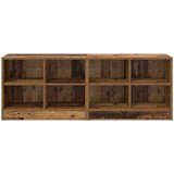 Ormarić za krevet s policom 2 pcs Staro drvo 66 x 33 x 48 cm | Shoptok.si
