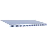 vidaXL Avtomatski retraktibilni senčnik modro-beli 500x300 cm | Shoptok.si