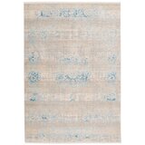 Novel RAVNO TKANA PREPROGA Baroque 120/170 cm taftano siva, turkizna Cene