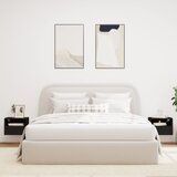  Zidni TV ormarići 2 kom crni 40 x 30 x 30 cm konstruirano drvo | shoptok.hr