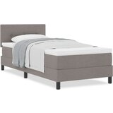 Box Postelja z vzmetnico z vzmetnico Taupe 100 x 200 cm blago, (5000127257) | Shoptok.si