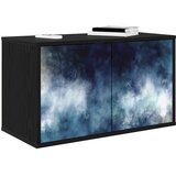  ormar za montažu na zid RAALTE 69 x 33 x 40 cm Crni hrast | shoptok.hr