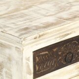 vidaXL Noćni ormarić bijeli 40 x 30 x 50 cm od masivnog drva manga | shoptok.hr