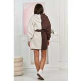 Kesi Insulated two-tone sweatshirt brown + beige melange | shoptok.hr