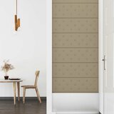  Zidna uzglavlja 12 pcs Boja cappuccina 90 x 30 cm Lažna koža | Eponuda.com