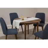 Woody Fashion trpezarijski sto i stolice vina 1048 walnut navy blue | Eponuda.com