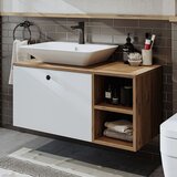 Hanah home kupatilski ormarić sa lavaboom 2457, 95 cm, atlantski bor / beli | Eponuda.com
