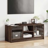 vidaXL TV ormarić sa staklenim vratima smeđa boja hrasta 102x37x42 cm | shoptok.hr