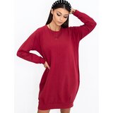 BASIC Feel Good Dress-RV-TU-5184.93P-burgundy | shoptok.hr