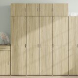 Ormarić za pohranu boja hrasta sonome 80 x 42,5 x 225 cm drveni | shoptok.hr