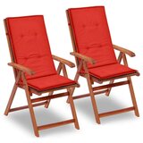  Jastuci za vrtne stolice 2 kom crveni 120x50x3 cm od tkanine Cijene