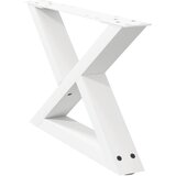  Noge za klub stolić 2 kom Bijele 60 x (30-31,3) cm Čelik | shoptok.hr