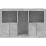  Komoda s LED svjetlima siva boja betona 162 x 37 x 100 cm | shoptok.hr