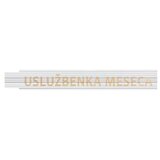 HEKA Zložljivi meter (Dolžina: 2 m, Bela, Natis: USLUŽBENKA MESECA) | Shoptok.si