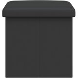  Sklopiva klupa za pohranu Siva 180 kg 80 L 77 x 38 x 38 cm PVC | shoptok.hr