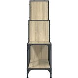  Regal za knjige boja hrasta 92 x 30 x 102 cm od drva i metala | shoptok.hr