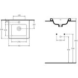 Sapho Bel keramičen umivalnik 40x35 cm City – | Shoptok.si