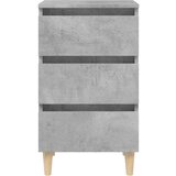  Nočna omarica z nogami 2 kosa betonsko siva 40x35x69 cm, (20808683) | Shoptok.si