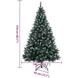 vidaXL Umjetno božićno drvce s 300 LED žarulja 210 cm | shoptok.hr