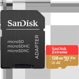 San Disk Extreme microSDXC 128GB + SD Adapter + 1 year RescuePRO Deluxe up to 190MBs & 90MBs ReadWrite speeds A2 C10 V30 UHS-I U3 ( SDSQXAA- | Eponuda.com