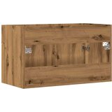 vidaXL Omarica za umivalnik artisan hrast 80x38,5x46 cm inž. les | Shoptok.si