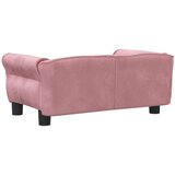  Krevet za pse ružičasti 70 x 45 x 30 cm baršunasti | shoptok.hr