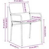  Set vanjskog namještaja 3 kom. Antracit Čelik | shoptok.hr