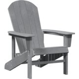  Adirondack stolica Svjetlosiva 74x82x91 cm HDPE | shoptok.hr